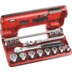 COFFRET "DETECTION BOX" CLIQUET ETANCHE DOUILLES 3/8" 6 PANS - FACOM | JL.DBOX1PB