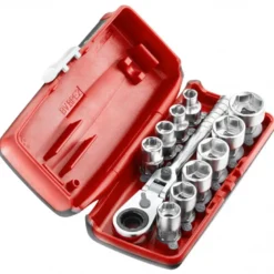 COFFRET DOUILLES HEX 1/4' 6P MM 11PC AVEC NOUVEAU CLIQUET R.180HX - FACOM FRANCE | RXPICOPB