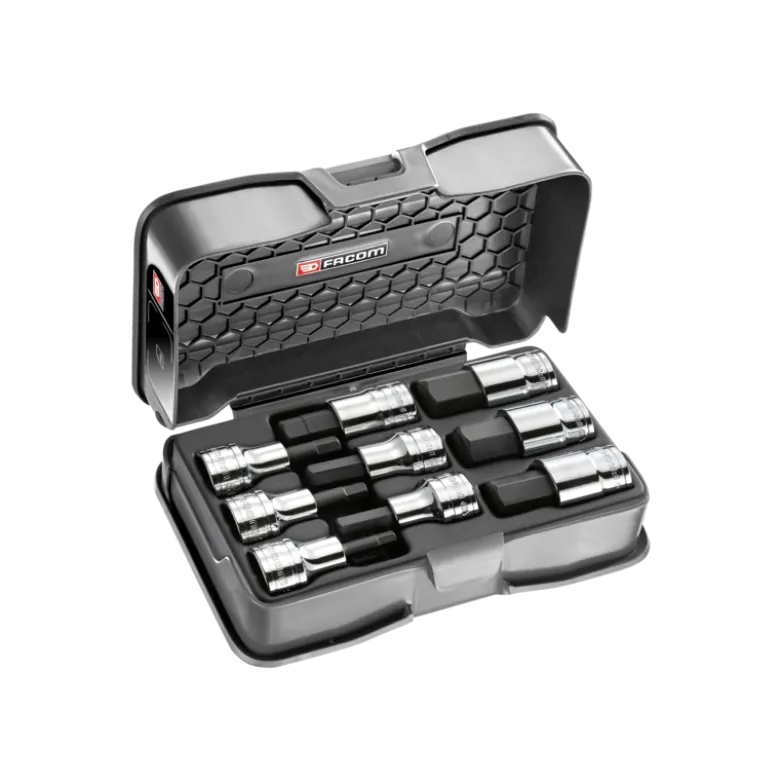 COFFRET DOUILLES TOURNEVIS 1/2' 6 PANS 5-19MM Facom | STM.J9APB
