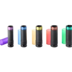 Coffret 1/2" Facom de 5 douilles longues à chocs renforcées 15, 17, 19, 21 et 22 mm | NSI.5LPB