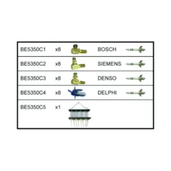 COFFRET MESURE FUITE INJECTIO - Bahco | BE5350C5