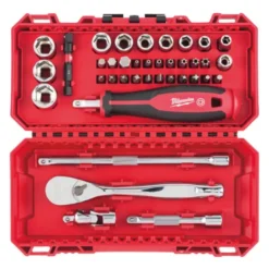 COFFRET 38PCS CLÉS ET DOUILLE À CLIQUET 1/4" - Blister - Milwaukee | 4932498381