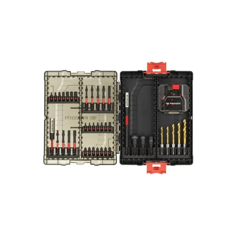 Coffret 50 pièces d'embouts impacts et accessoires 1/4" Facom | EN.1J50PB