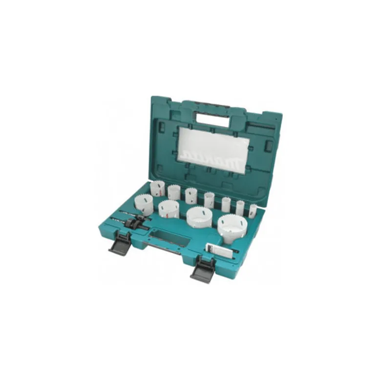 Coffret 14P Makita 11 Scies Cloches Bi-Métal Ø 19, 22, 25, 29, 35, 38, 44, 51, 57, 68, 75mm Makita | D-63971