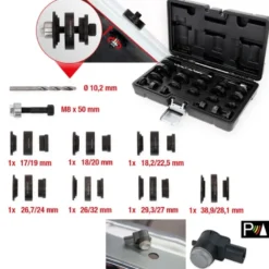 Coffret pour perçage des logements de capteurs de distance, 23 pcs - KSTools | 140.2650