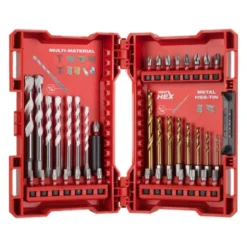 COFFRET RED HEX & MULTI-MATÉRIAUX - 39PC Milwaukee | 4932479854