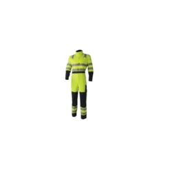 Combinaison - THOR - 78% Coton/20% Polyester/2% Fibre antistatique 300g/m2 + Bandes - Jaune HV/marine - COVERGUARD | 8MTHCY