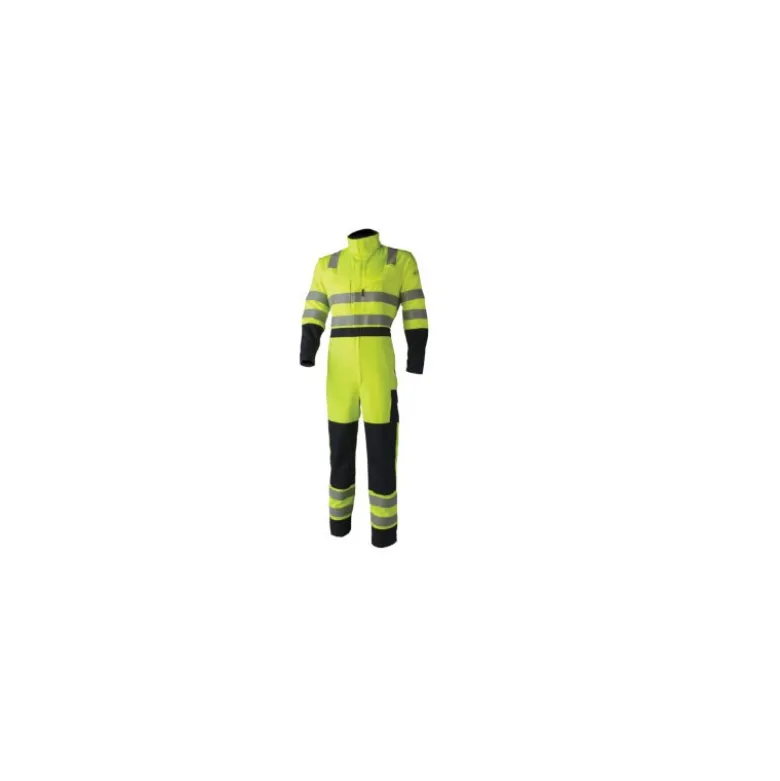 Combinaison - THOR - 78% Coton/20% Polyester/2% Fibre antistatique 300g/m2 + Bandes - Jaune HV/marine - COVERGUARD | 8MTHCY