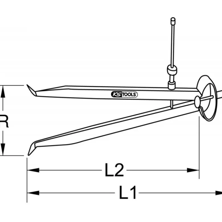 Compas d’intérieur à ressort, 144mm KSTools | 300.0421