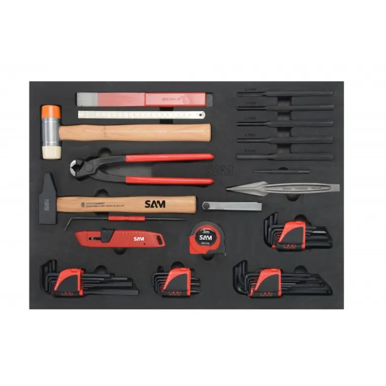 Compo 200 outils + mousse + servante SAM | CPP-200M