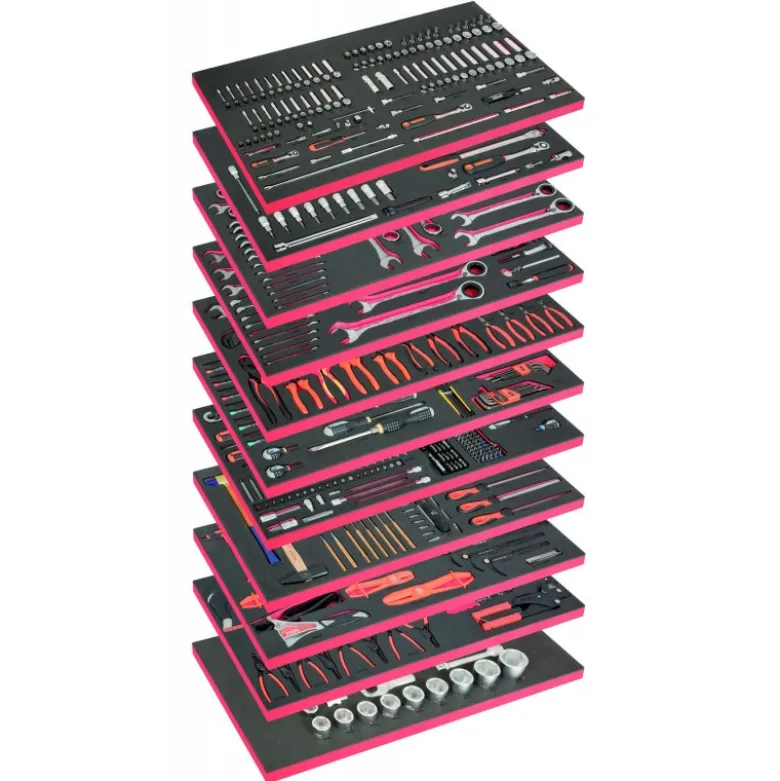 Composition de 11 modules mousse avec 758 outils à usage général - Bahco | FF1BSET-MONSTER