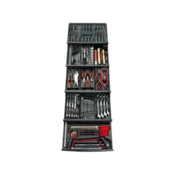 COMPOSITION DE 145 OUTILS AVEC SYSTEME DE RANGEMENT DE 13 MODULES POUR 5 TIROIRS CM.143PF