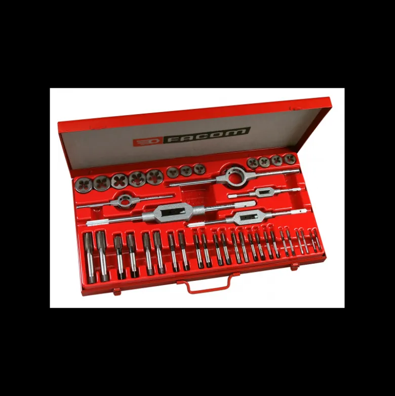 Composition d'outils de 24 tarauds, 12 Filières et 5 porte-outils Facom | 221.227J2