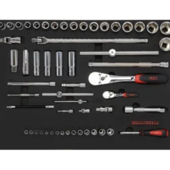 COMPOSITION 135 OUTILS PLATEAU N°1 EN MODULE MOUSSE 3/3 - SAM | CPP-135PM1