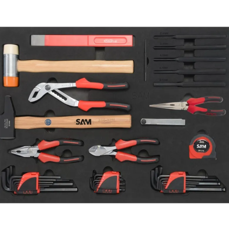 COMPOSITION 135 OUTILS PLATEAU N°3 EN MODULE MOUSSE 3/3 - SAM | CPP-135PM3