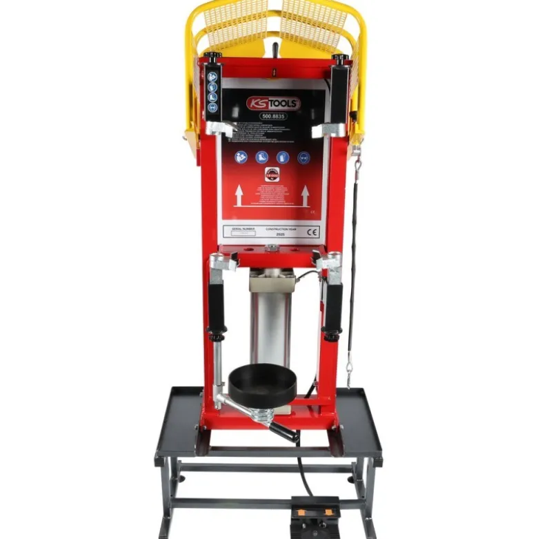 Compresseur de ressort pneumatique fixe à cylindre unique et support - KSTools | 500.8835
