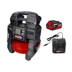 Compresseur portatif silencieux 5 L sur batterie avec une batterie 4 Ah et un chargeur KSTOOLS | 165.0816F-A1