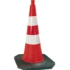 CONE PLASTIQUE FLUO 100CM RETRO C2 PIED CAOUT. 8,5KG TALIAPLAST | 520804