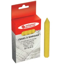 CRAIE JAUNE HEXAGONALE L.120MM TALIAPLAST | 400903