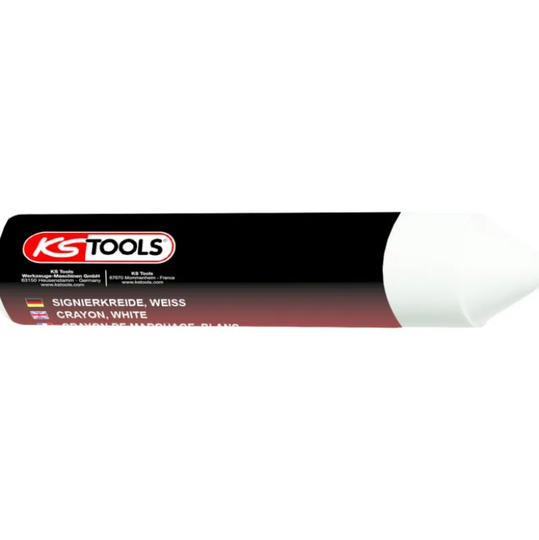 Crayon blanc de marquage pour pneu, 12 pces - KS Tools | 100.4050