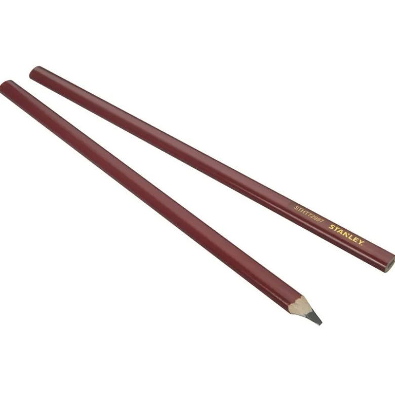 CRAYON DE CHARPENTIER 30CM - CORPS ROUGE STANLEY STHT1-72997