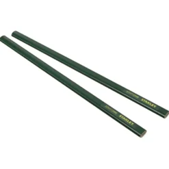 CRAYON DE MAÇON 30CM CORPS VERT - CARTE 2 PIÈCES STANLEY STHT0-72998