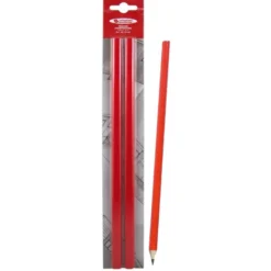2 CRAYONS DE CHARPENTIER ROUGE 30CM /BLISTER TALIAPLAST | 401062
