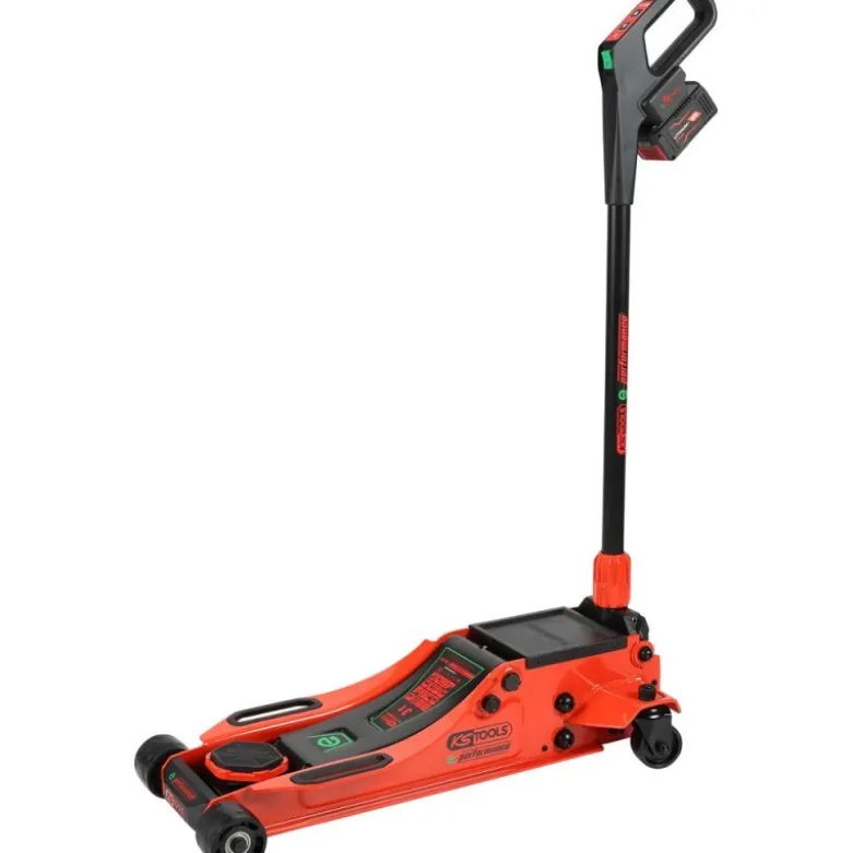 Cric hydraulique à batterie e-Performance, 3 t, hauteur max. 508 mm - KSTools | 160.2015