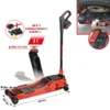 Cric hydraulique à batterie e-Performance, 3 t, hauteur max. 615 mm - KSTools | 160.2010
