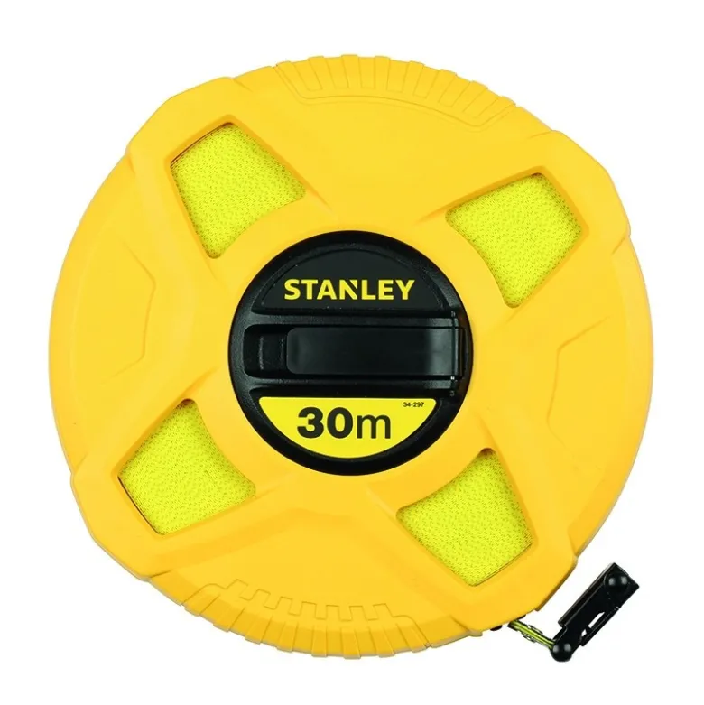 DÉCAMÈTRE MESURE LONGUE 30M X 12,7MM RUBAN FIBRE DE VERRE STANLEY 0-34-297