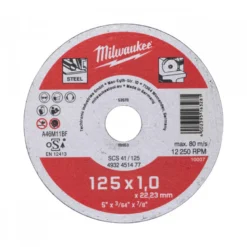 DISQUE A TRONCONNER PRO+ 125MM EPAISSEUR 1 MM CONTRACTOR 1PC - Milwaukee | 4932451477