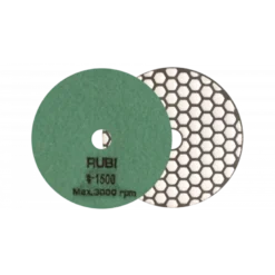 Disque diamant polissage et ponçage à sec Ø100 MM GR. 1500 - RUBI | 62975