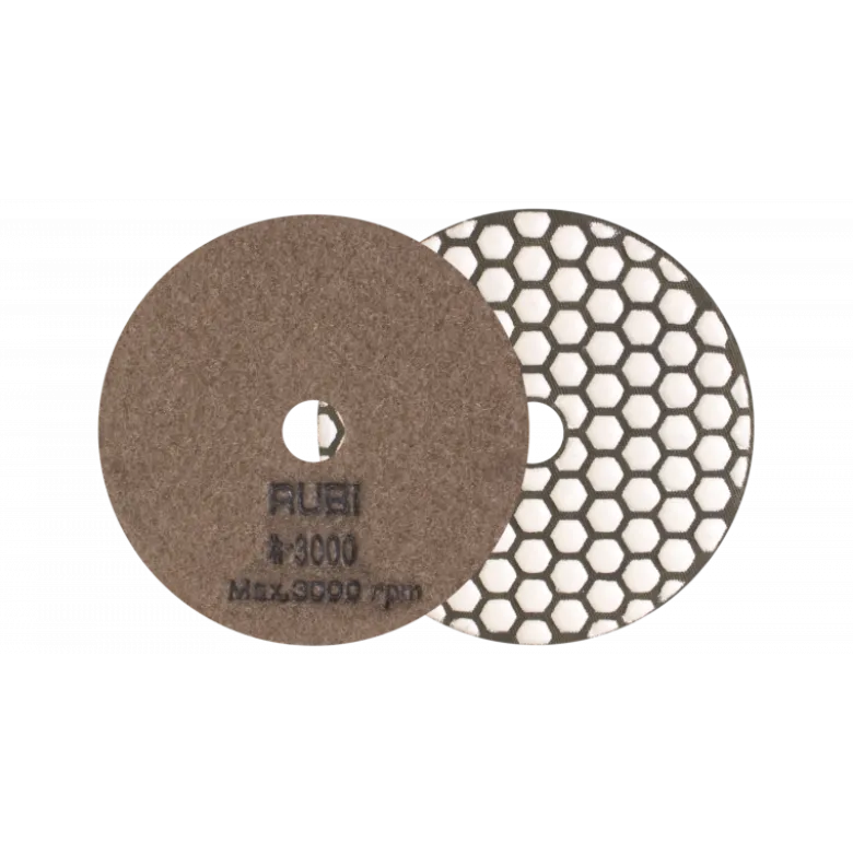 Disque diamant polissage et ponçage à sec Ø100 MM GR. 3000 - RUBI | 62976