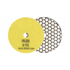 Disque diamant polissage et ponçage à sec Ø100 MM GR. 100 - RUBI | 62971