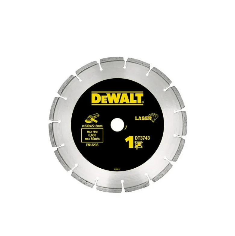 Disque diamant segmenté pour meuleuse diamètre 125 mm pour matériaux de construction / béton DEWALT | DT3741