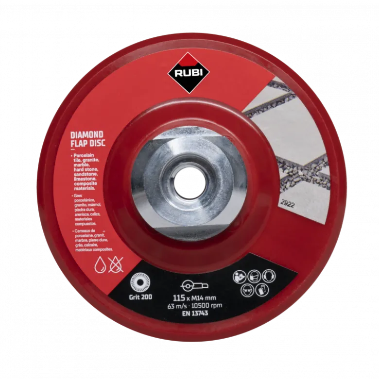 Disque LAM.DIAM.200 grain FINO.Ø115MM M14 - RUBI | 32931