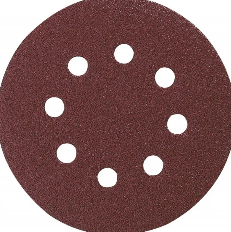 Disques abrasifs Ø 125mm auto-agrippant 8 trous (bois/métal) Grain 180, Qté 10 Makita | P-43583