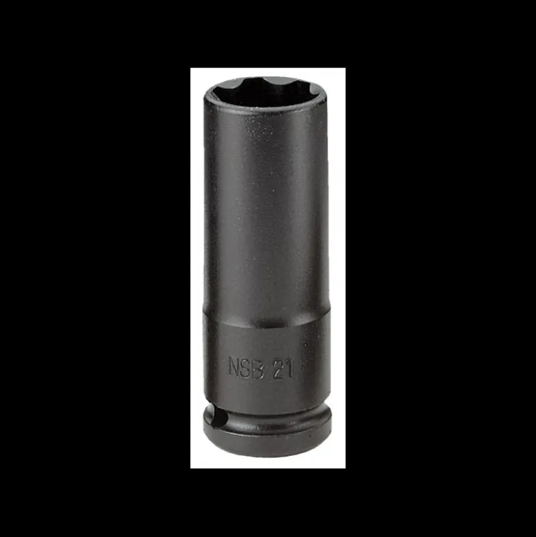 Douille impact 1/2" longue parois fines 6 pans 21mm Facom | NSB.21