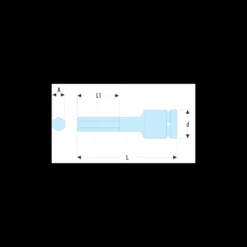 Douille tournevis impact 1/2" pour vis 6 pans creux 5mm Facom | NSHM.5