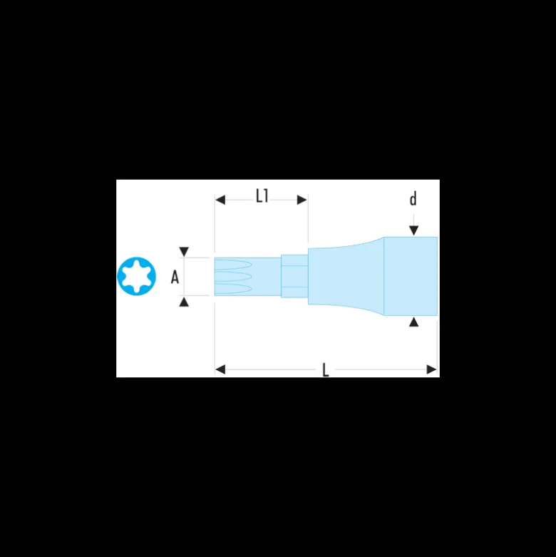 Douille tournevis 1/2" pour vis Torx T30 Facom | SXM.30