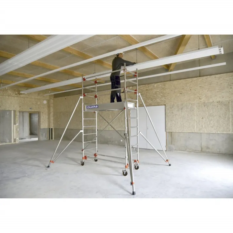 ECHAFAUDAGE ROULANT ALU - ALTITUDE ALU - LONG. 1M65 - BASE PLIAN - GC LISSES - Duarib LD | 613352