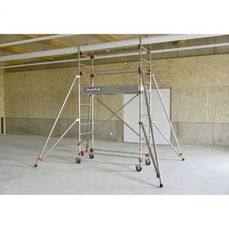 ECHAFAUDAGE ROULANT ALU - ALTITUDE ALU - LONG. 1M65 - BASE PLIAN - GC LISSES - Duarib LD | 613352