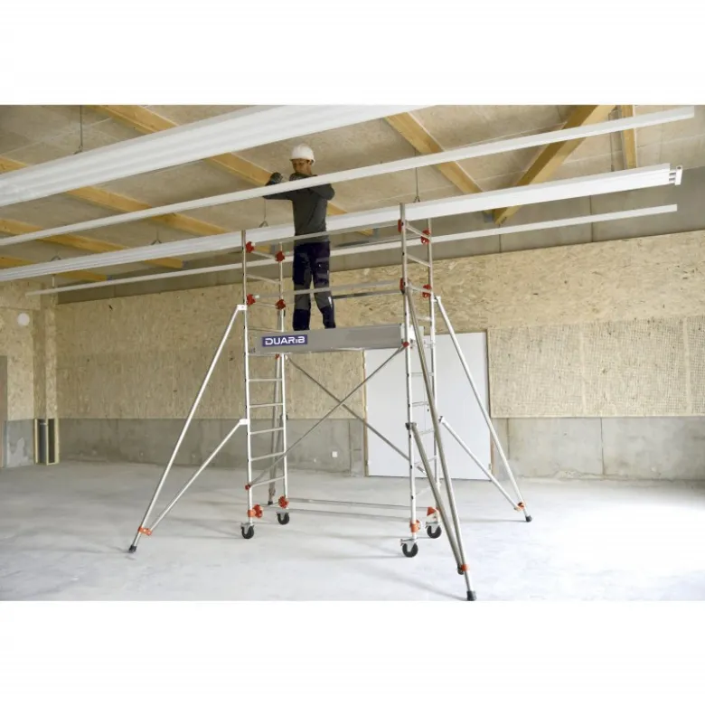 ECHAFAUDAGE ROULANT ALU - ALTITUDE ALU - LONG. 1M65 - BASE PLIAN - GC LISSES - Duarib LD | 613352