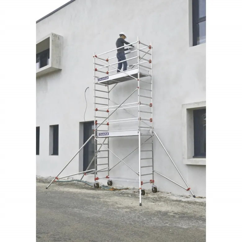 ECHAFAUDAGE ROULANT ALU - ALTITUDE ALU - LONG. 2M05 - BASE STD - GC LISSES - Duarib LD | 613712