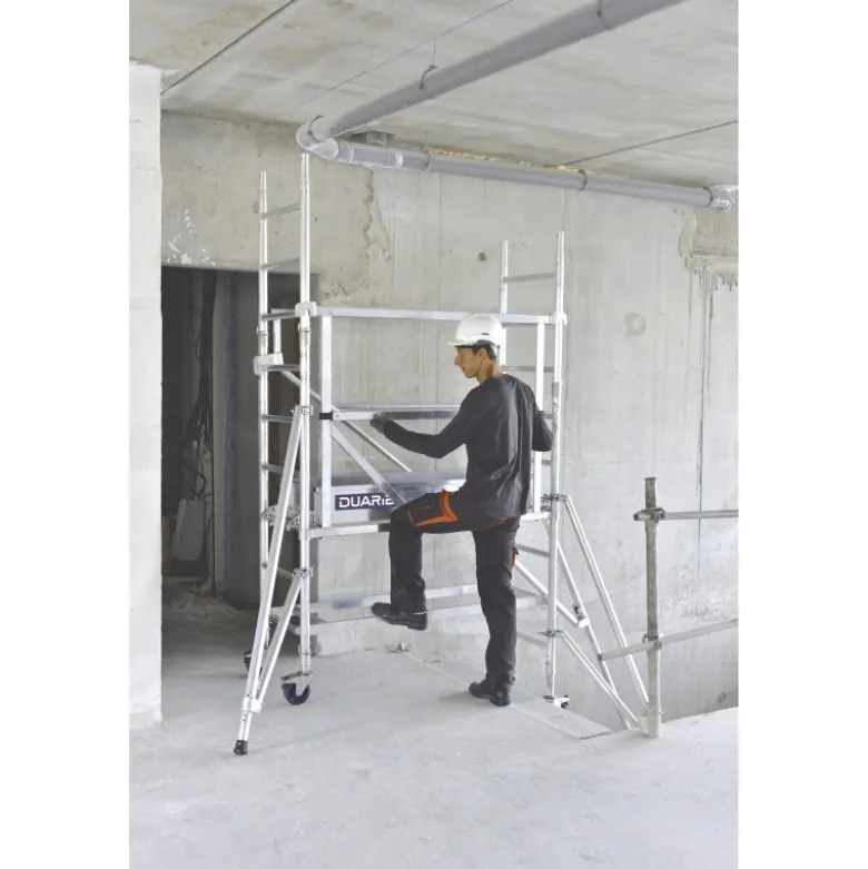 ECHAFAUDAGE ROULANT ALUMINIUM - DOCKER MINI - LONGUEUR 1M44 - GC MONOBLOC - Duarib | 7014001