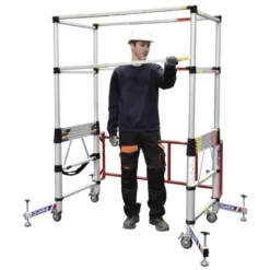 Echafaudage roulant Alu télescopique - TELETOWER - long. 1M50 - HP MAXI 2M00 - Duarib | 30100600