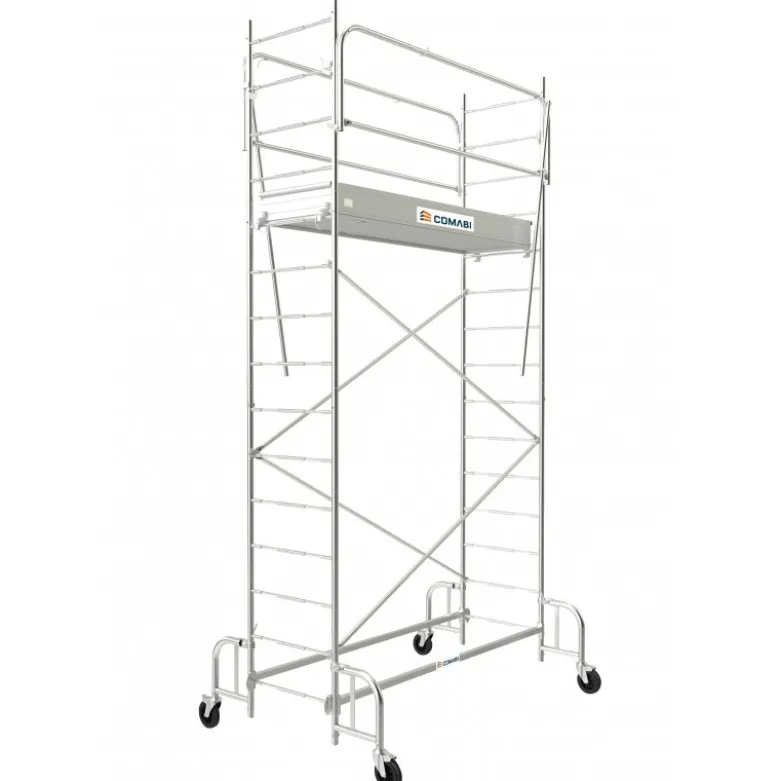 Echafaudages roulants acier Junior 200 plancher 4,80m Tubesca-Comabi | 03140048