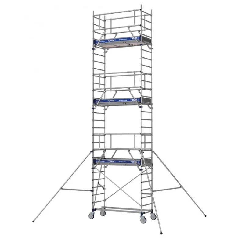 Echafaudages roulants aluminium Totem 2 line 180 plancher 180 plancher 5,85m Tubesca-Comabi | 22403660