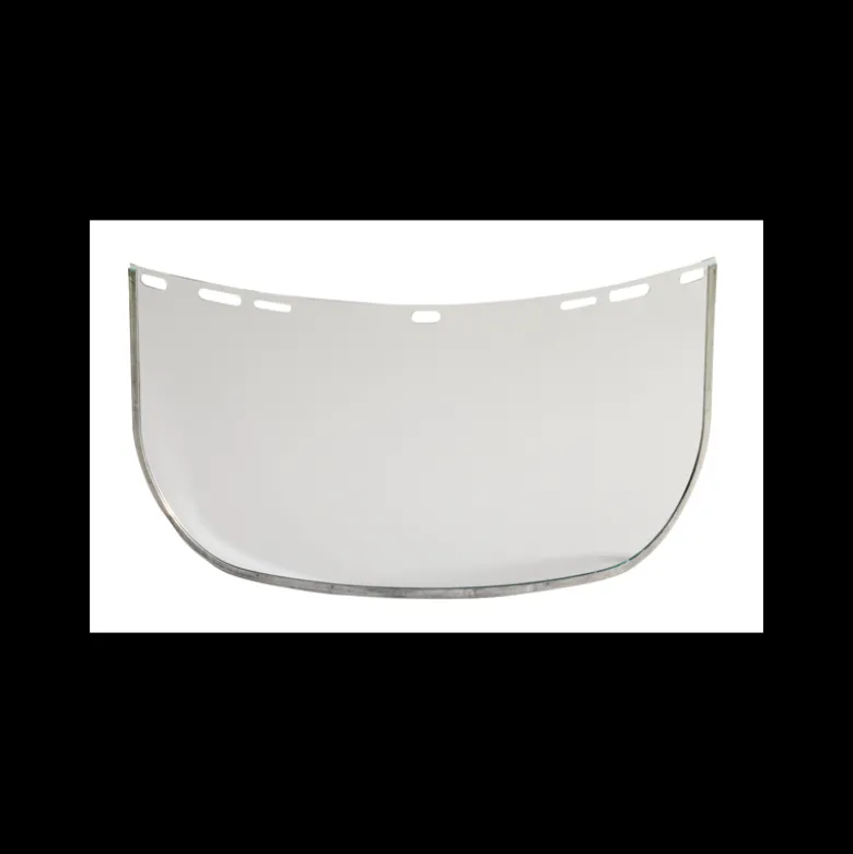 Ecran de protection VISOR - polycarbonate incolore - bord métal - L40 x H20 - EARLINE | 60711