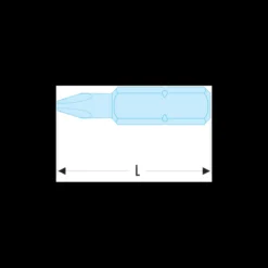 Embout de vissage à chocs impact PZ1 (série 2) pour vis Pozidriv Facom | END.201